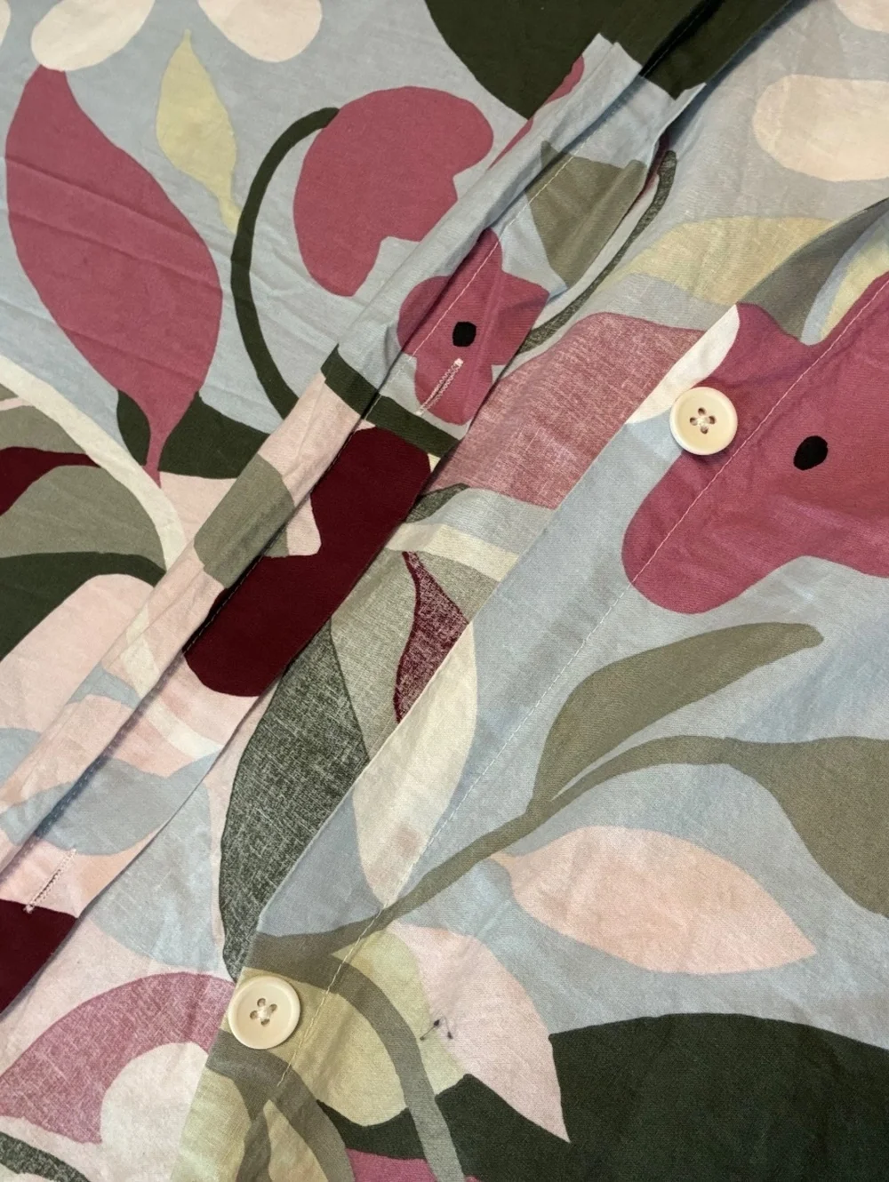 IKEA KORSKOVALL Floral Duvet Cover and 2pillowcases